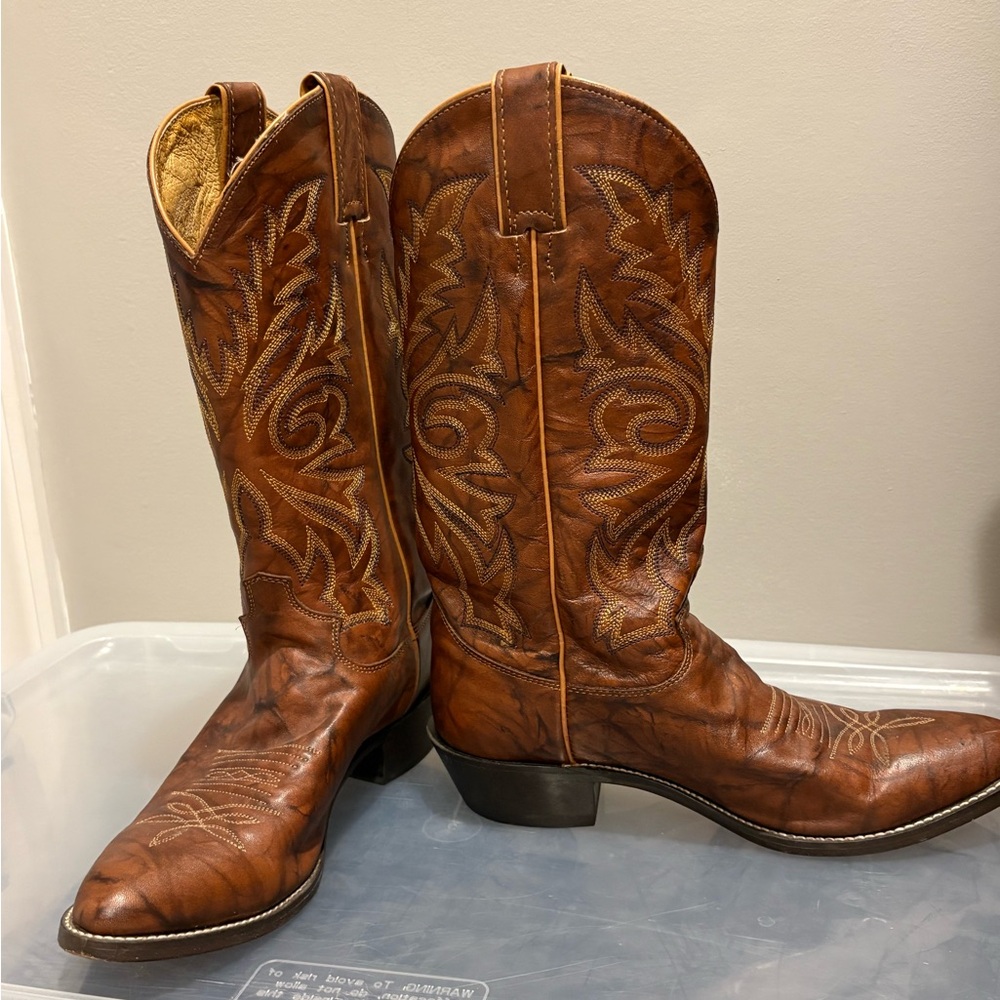 Justin Marbled Deerlite Western Boots
